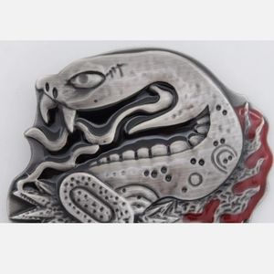 New snake cobra rattlesnake belt buckle Fits 1.5 Belts